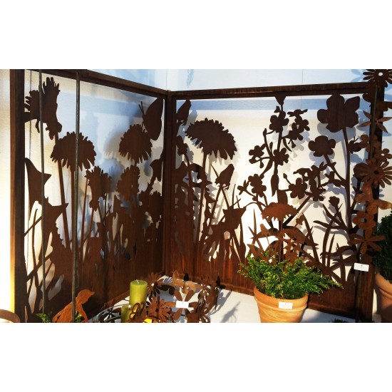 Wiesenzaun "A" mit Umrandung  Höhe 100 cm - Breite 100 cm Sichtschutz 