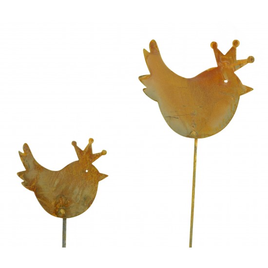 Gartendeko Zaunkönig als Rostfigur in verschiedenen Größen