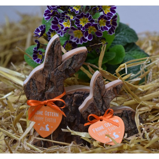 Osterdeko Wohnung Hase aus Holz