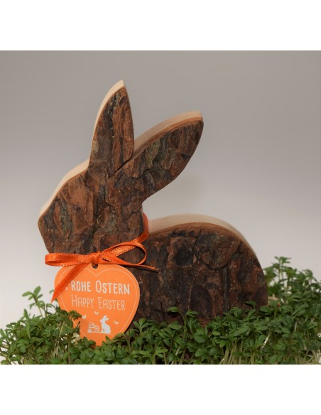 Tischdeko Hase aus Holz