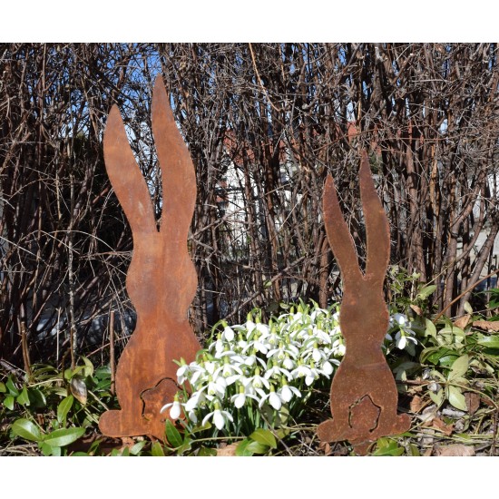 Osterdeko Metall Osterhase Gartenstecker