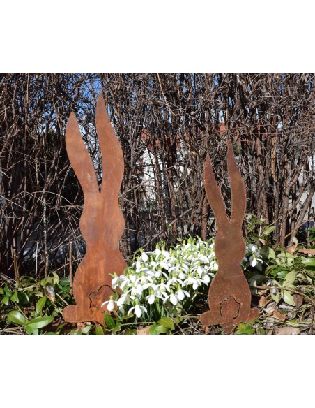 Osterdeko Metall Osterhase Gartenstecker