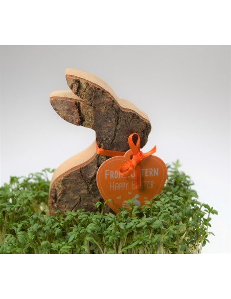 Osterhase Holz Deko zum Verschenken