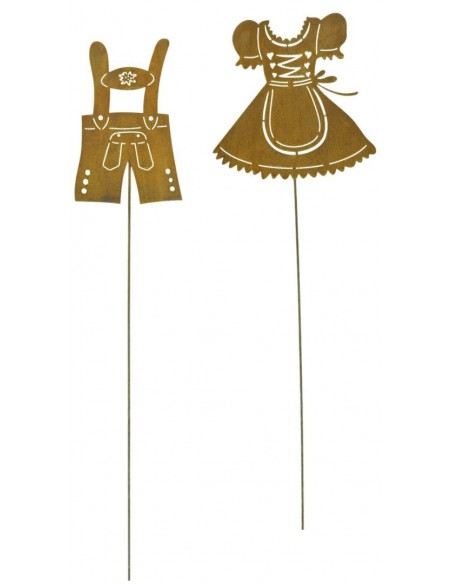 Gartenstecker Lederhose 35 cm x 22 cm