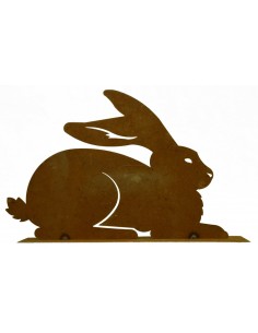 Osterhase auf Platte als Innendekoration