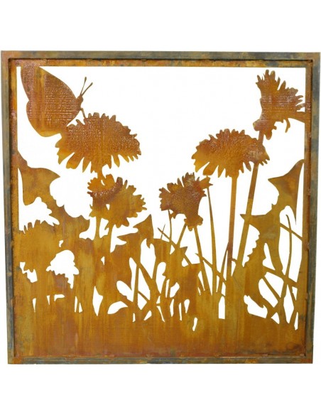 Wiesenzaun "B" mit Umrandung  Höhe 100 cm - Breite 100 cm Sichtschutz 