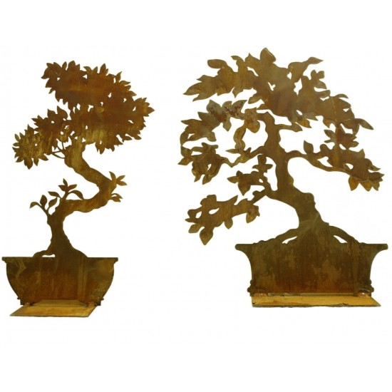 Bambus Silhuette aus Metall