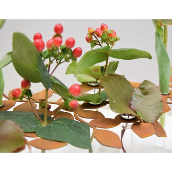 Beeren und Blätter Tischdekoration