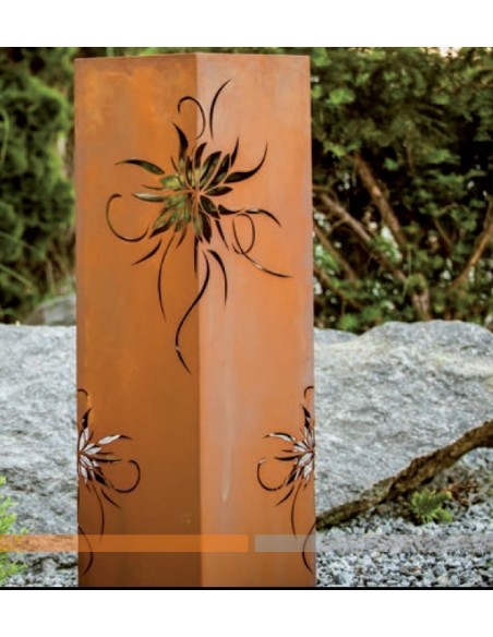 30 x 30 cm Rostsäule mit Blüten-Motiv, Höhe 100 cm Säule mit Blütenmotiv aus Edelrost
Diese Säule ist ein wahrer Hingucker. Bes 30 x 30 cm Rostsäule mit Blüten-Motiv, Höhe 100 cm Säule mit Blütenmotiv aus Edelrost
Diese Säule ist ein wahrer Hingucker. Bes