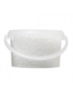 Glassteine zum Dekorieren im Eimer Kantenlänge 4 - 10 mm,  2,5 l Eimer