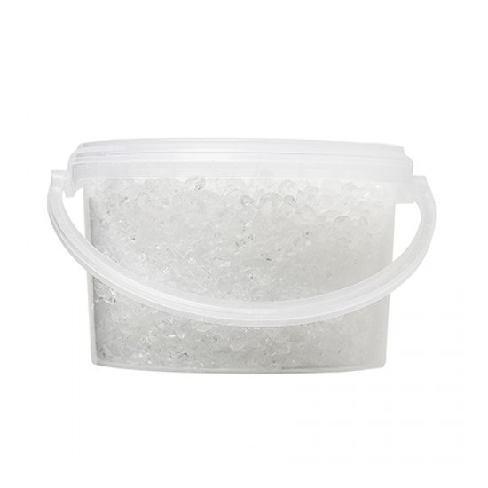 Glassteine zum Dekorieren im Eimer Kantenlänge 4 - 10 mm,  2,5 l Eimer
