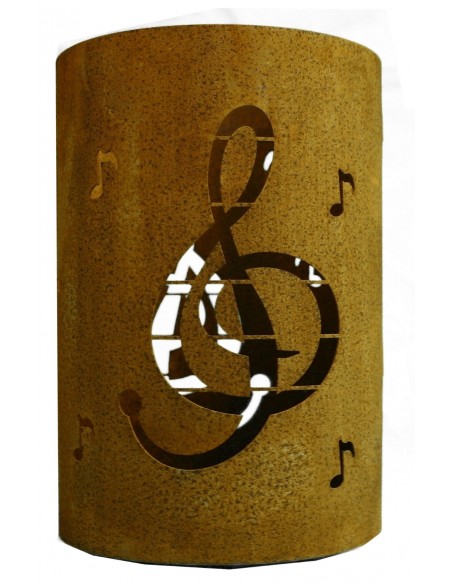 Noten Windlicht 14 x 20 cm