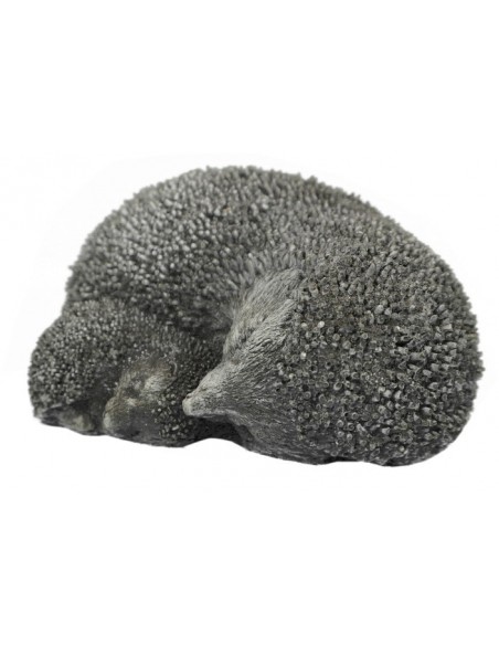 Steinguss Igelpaar, Mutter mit Baby