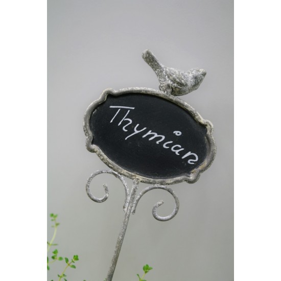 Kräuterschild Thymian beschreibbar