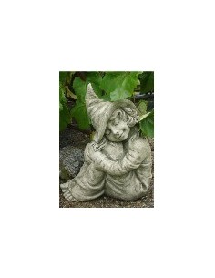 Steinfigur Hexe Hazel träumend 2