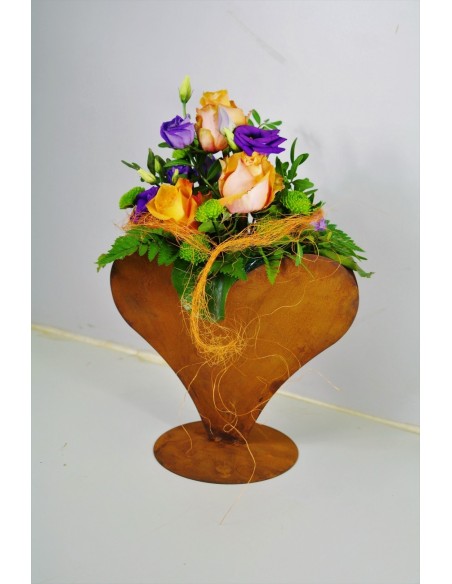 Metall Herz rostig für Hochzeitstisch Deko