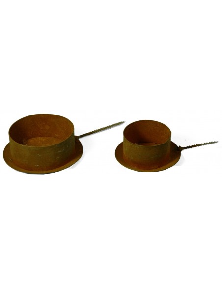 Kerzenteller zum Schrauben, Höhe 4 cm, Durchmesser 9 cm Kerzenteller zum Schrauben, Höhe 4 cm, Durchmesser 9 cm
