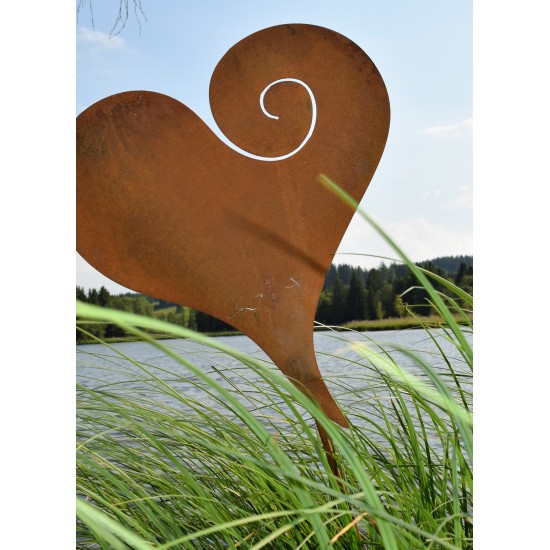 Metallherz am See