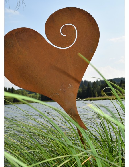 Gartenstecker Herz Verlobung  Gartenstecker Herz Verlobung