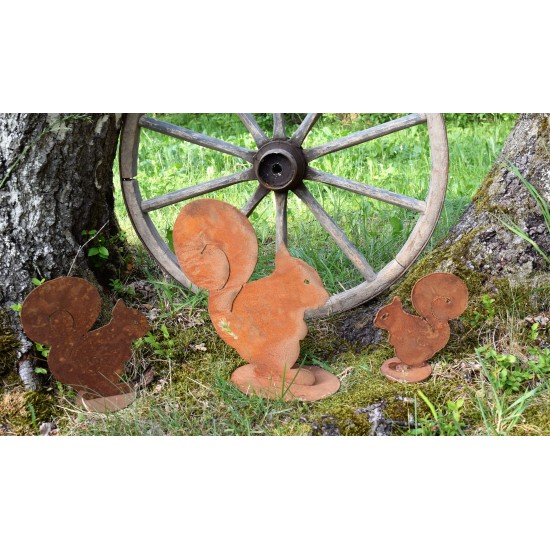 Eichhörnchen Squirrel 15 cm auf Platte