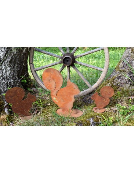 Eichhörnchen Squirrel 15 cm auf Platte