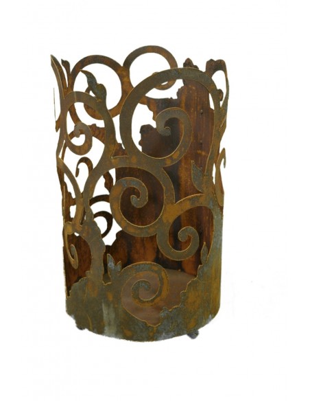 Windlicht Venezia mit Boden auf 3 Kugelfüßen 50cm hoch (groß) Windlicht Venezia mit Boden auf 3 Kugelfüßen 50cm hoch (groß)