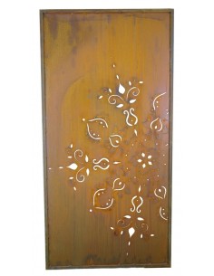 Edelrost Paravent "Mandala" -  Höhe x Breite: 200 x 100 cm 2