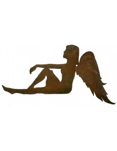 sitzender Engel "Anna" freistehend, Höhe 12 cm Länge 23 cm