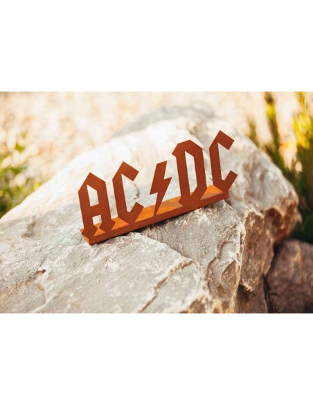 Fanartikel "ACDC" Aufsteller Rostdeko, auch für Draußen Fanartikel "ACDC" Aufsteller Rostdeko, auch für Draußen