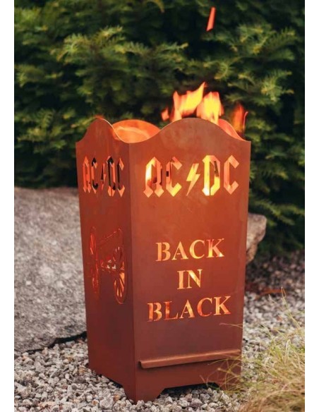 Feuerkorb "ACDC" Back in Black, Zentrum für jede herbstliche Gartenparty Feuerkorb "ACDC" Back in Black, Zentrum für jede herbstliche Gartenparty