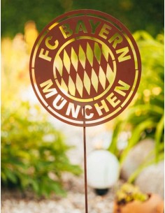 FC BAYERN Gartenstecker Ø 40 cm mit LOGO  2