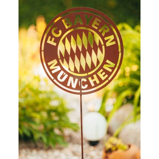 FC BAYERN Gartenstecker Ø 40 cm mit LOGO 