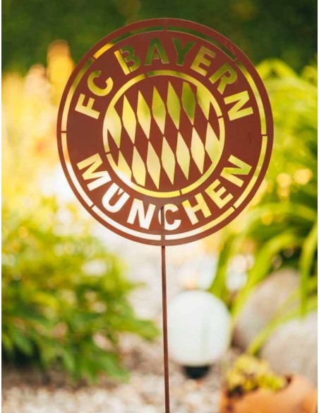 FC BAYERN Gartenstecker Ø 40 cm mit LOGO 
