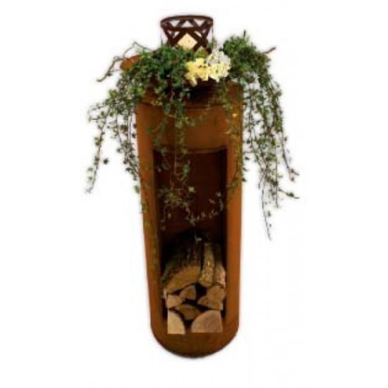 Pflanztrog oder Säule, rund, Höhe 100 cm, Durchmesser 40 cm, vielseitig verwendbar