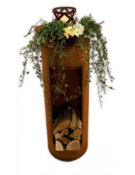 Pflanztrog oder Säule, rund, Höhe 100 cm, Durchmesser 40 cm, vielseitig verwendbar