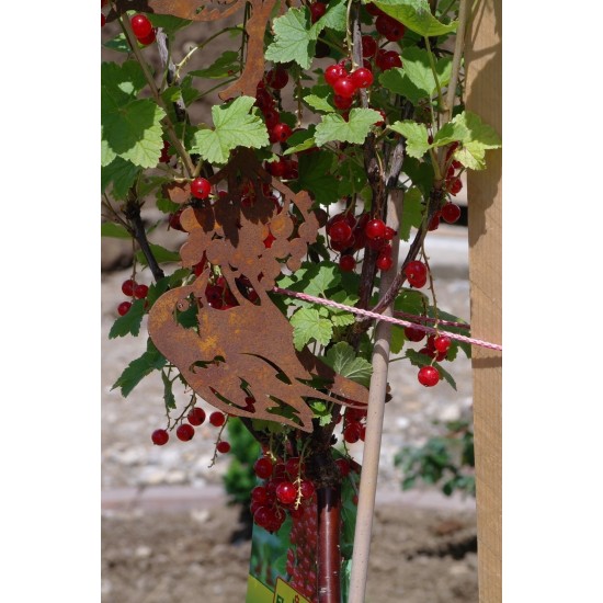 Deko Vögel auf Ast zum Hängen -  aus Edelrost