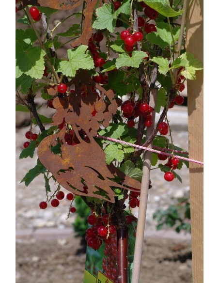 Deko Vögel auf Ast zum Hängen -  aus Edelrost