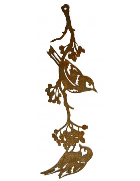 2 Vögel auf Beerenast zum Hängen