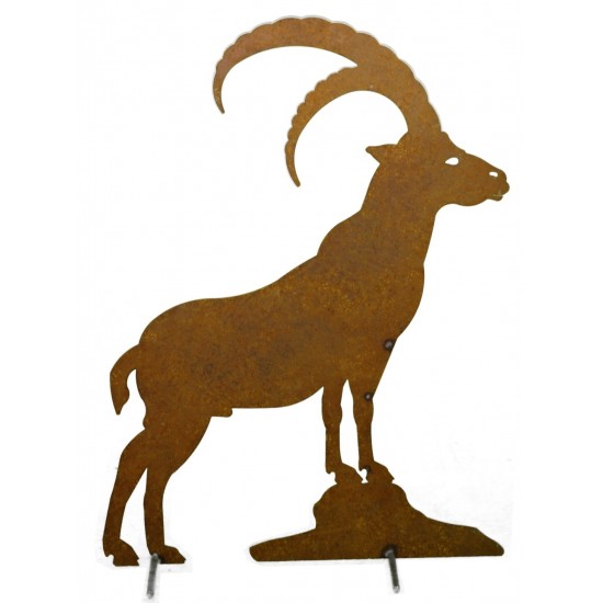 Gartenfigur Steinbock - Höhe 90 cm -Alpendeko