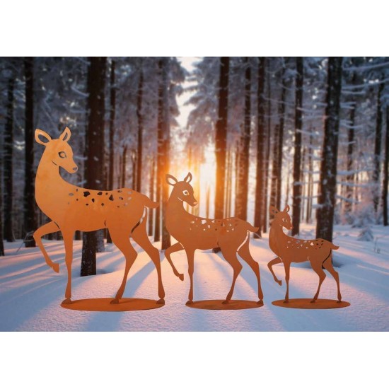Winterdeko Rehe