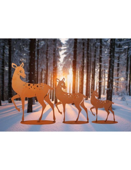 Winterdeko Rehe