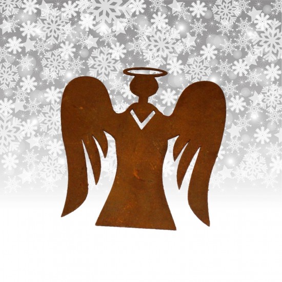 Weihanchtsengel Metall rostig