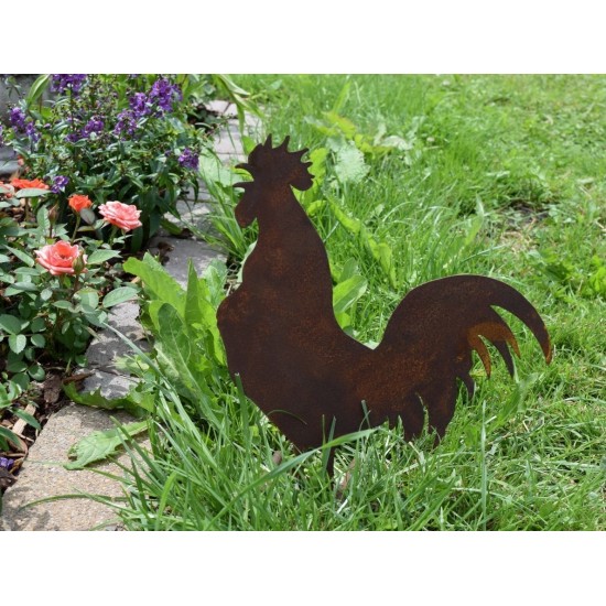 Bauernhof Tier Gockel stehend, mittelgroß, 24 cm hoch, 21 cm lang