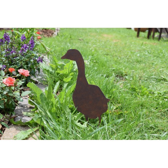 Tierfigur Gans für den Garten
