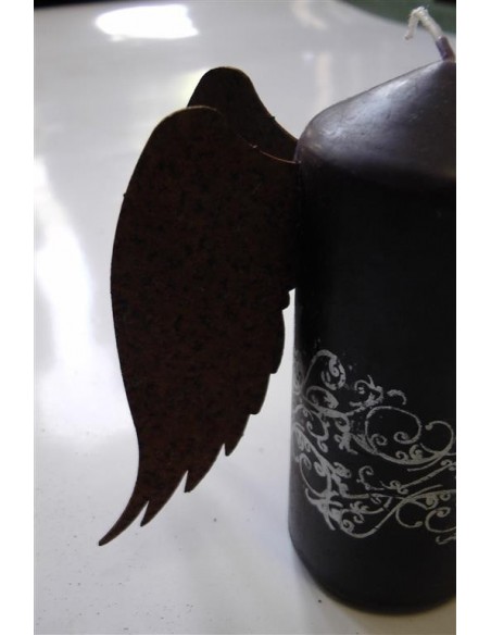 Bastelideen mit Metall und Rost Kerzenflügel klein 9 cm - Engelsfügel für Kerze Größe 1 Diese originellen Kerzenflügel verleihen