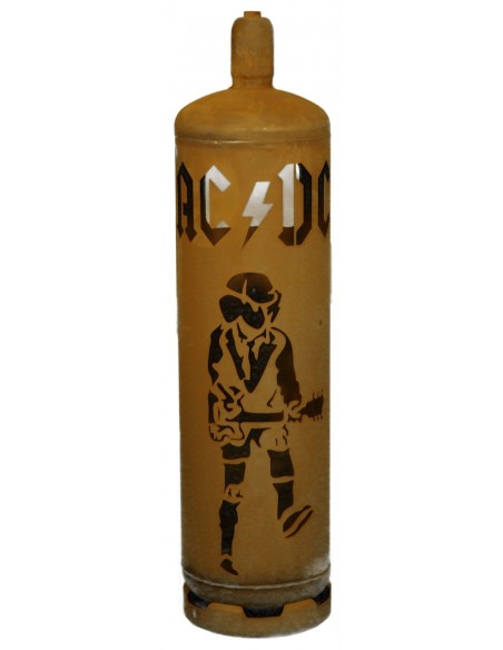 Fanartikel "ACDC" Gasflasche, auch für winterliche Partys