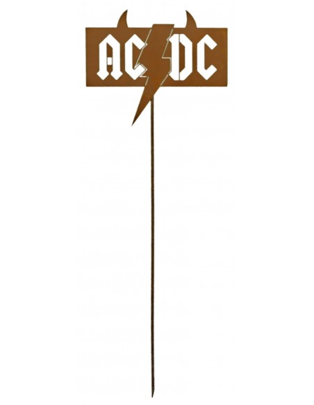 Fanlogo "ACDC" als Gartenstecker für Metallfans Fanlogo "ACDC" als Gartenstecker für Metallfans