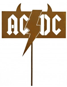 Gartenstecker "ACDC"  Fanartikel Gesamthöhe 107 cm