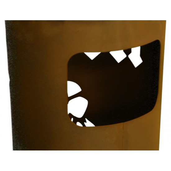 Feuertonne "ACDC"  Gasflasche, leicht zu befeuern, Edelrost Gartendeko