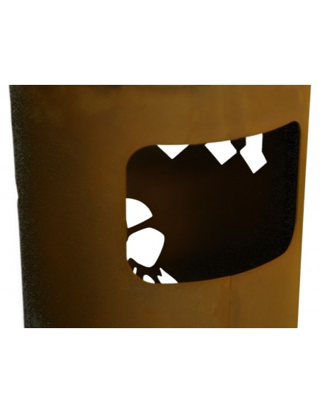 Feuertonne "ACDC"  Gasflasche, leicht zu befeuern, Edelrost Gartendeko